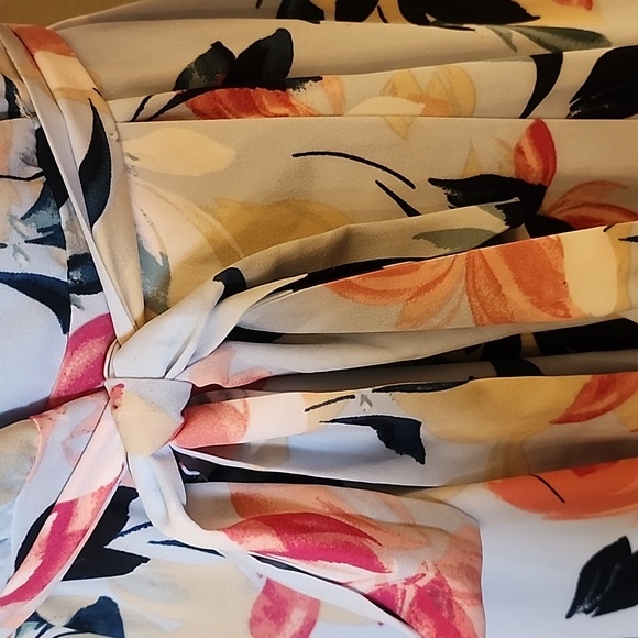 Women Dress Charles Henry Summer Fashion Evening Floral Dress Long Sleeve Sz S - Picture 7 of 9